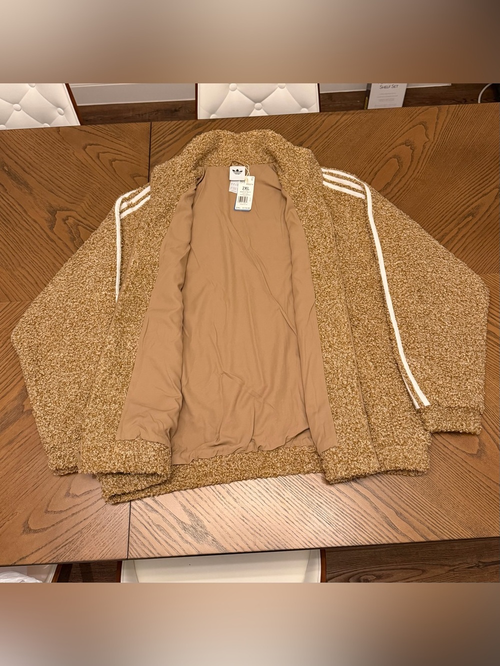 Adidas Originals Boucle Firebird Tracktop Jacket - KS5274 - Cardboard - 2XL - Picture 6 of 12